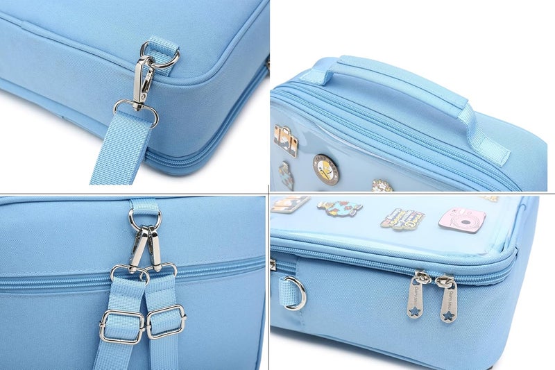 CHERRY SAUCE Dopamine Color Ita Bag Backpack Satchel Oxford Crossbody Messenger Shoulder Bag - Image 3